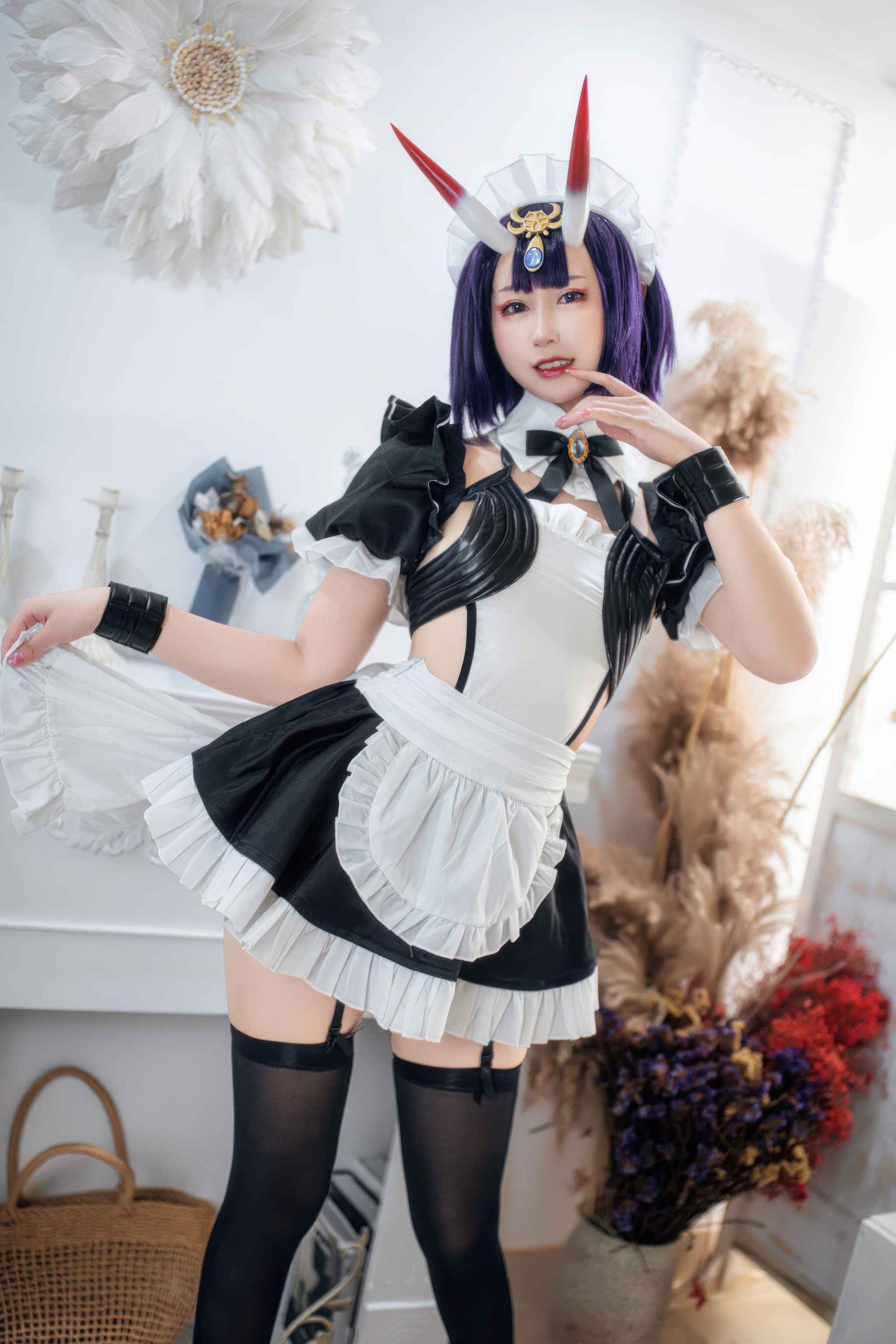 图片[1]-羽生三未 – NO.028 FGO-酒吞童子女仆[20P]-XikXak